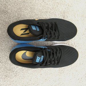 Nike Air Zoom Structure 22 Running Shoes Black Blue Mens Size 8.5